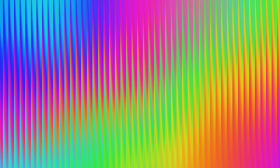 Abstract vertical ribbed texture with a bright, multicolored gradient from blue to green and yellow background