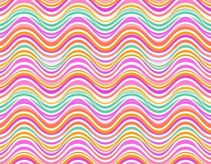 Colorful Wavy Pattern Background Design.