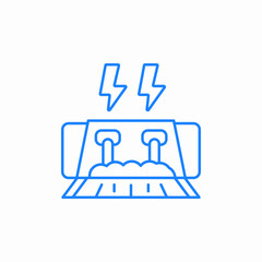 hydropower or hydroelectric power station icon sign vector