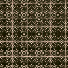 Geometric Islamic Tile Pattern With Star Motifs for Interiors and Decorative Background Texture