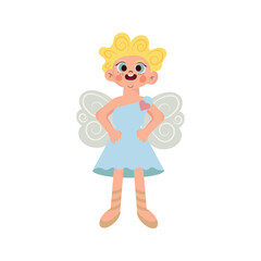 Cupid boy character with wings