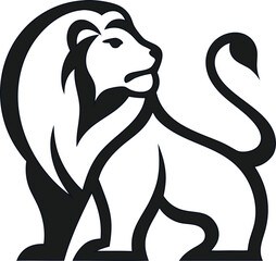 Professional lion logo vector, ideal for company branding, wildlife identity, and symbol use.