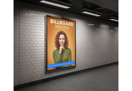 Subway Billboard Mockup 170