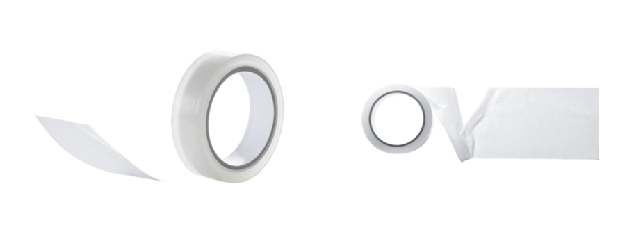 Minimal Stationery Clear Tape Strip Isolated - Powered by Adobe