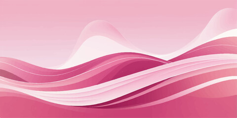 This pink abstract background features a vibrant design of fluid, artistic waves and lines with a touch of purple light