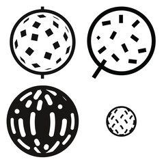 confetti ball Icon set Vector Art, Icons and Graphics