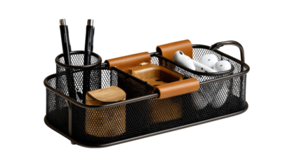Metal organizer with compartments