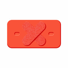 Simple Bandage Flat Vector Icon