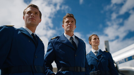 Ground crew reviewing flight logs and maintenance records while inspecting exterior lights and antennas, illustrating regulatory compliance, procedural diligence, and aviation safety management.