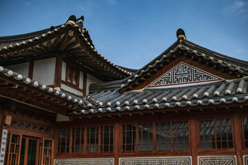 Hanok dans la quartier de Bukchon, Séoul, Corée du Sud, Asie