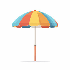 Beach Umbrella Vector Icon Graphic Design