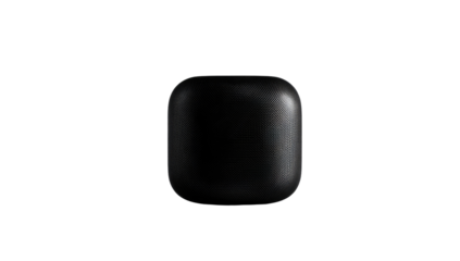 Black charging case for wireless earbuds, simple and sleek design
