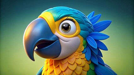 colorful parrot cartoon illustration
