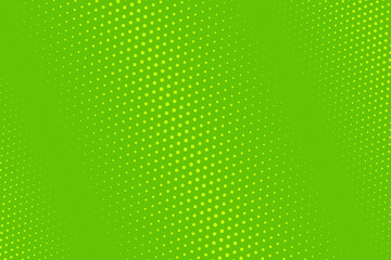 Dots halftone green gradient texture with modern digital background. Pop art comic inspired pattern in abstract style. Nature-inspired graphic design element. Vector illustration.