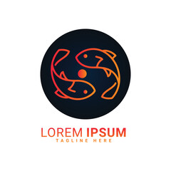 logo, vector, icon, design, symbol, illustration, business, fish, sign, bird, art, company, sea, logotype, shape, concept, element, web, water, nature, color