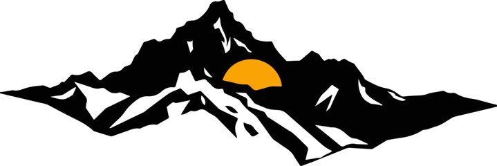 Travel Blog Header Mountain Graphic