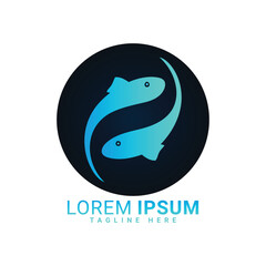 logo, vector, icon, design, symbol, illustration, business, fish, sign, bird, art, company, sea, logotype, shape, concept, element, web, water, nature, color