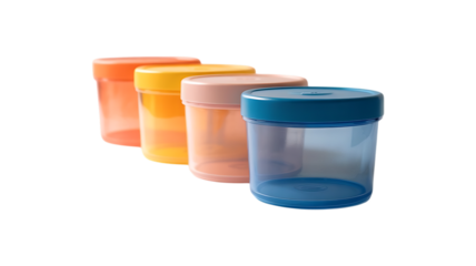 plastic cups image isolated on a transparent
