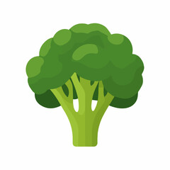 Broccoli Minimalistic Flat Icon Design Style