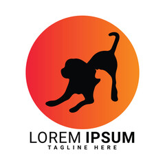 vector, symbol, logo, art, cartoon, business, zoo, card, bear, california, elephant, design, animal, icon, dog, silhouette, flag, mammal, horse, black, pet, love, cat, sign, illustration