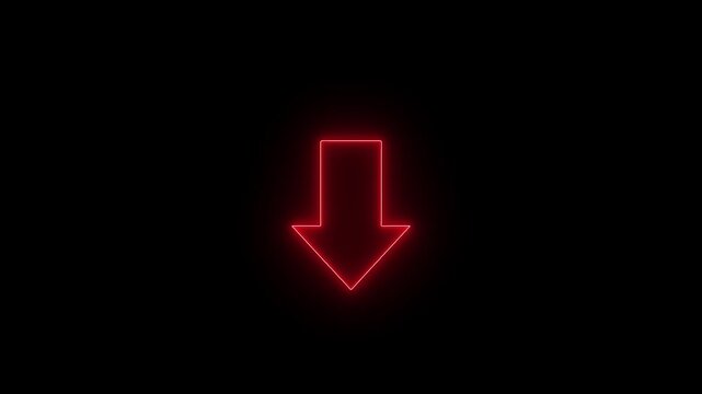 Animated arrow bouncing slide to down. arrow bouncing slide to left. arrow pointing leftwards. Animated arrow icon pointing lef. 4k