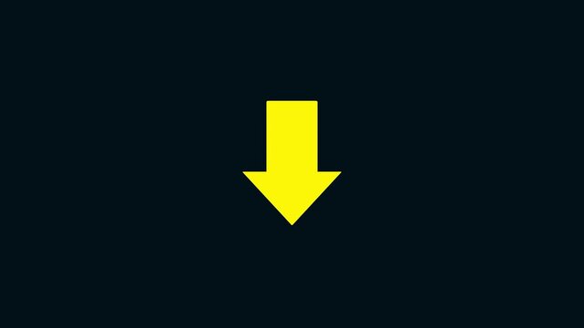 Animated arrow bouncing slide to down. arrow bouncing slide to left. arrow pointing leftwards. Animated arrow icon pointing lef. 4k