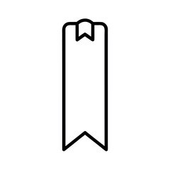 Bookmark Outline Line Art Vector
