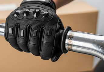 Motorcycle Glove Gripping Handlebar
