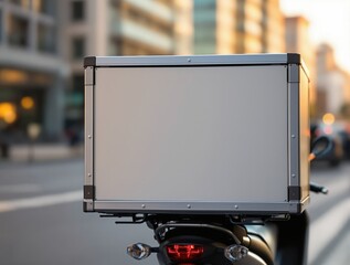 Blank Delivery Box on Scooter