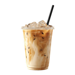 Iced coffee drink in clear plastic cup (17)