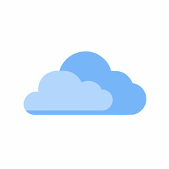 Simple Cloud Icon - Flat Design Style