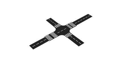 Minimalist cloud with falling snowflakes in linear style