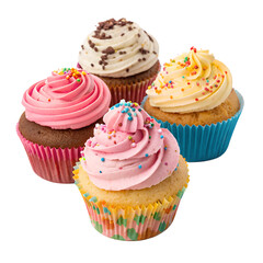 Cupcakes on transparent background Cupcakes on transparent background