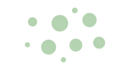 Green Circles on transparent Background, Simple Abstract Design, Minimalist Backdrop, Graphic Element, Vector Illustration, Fresh, Light, Clean, Bubbles, Spots