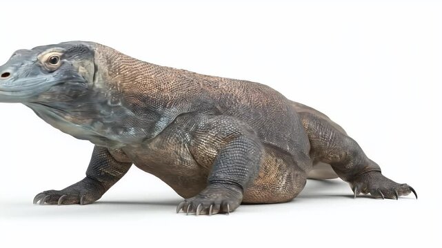 Majestic Komodo Dragon: Close-Up Reveal of Ancient Reptile