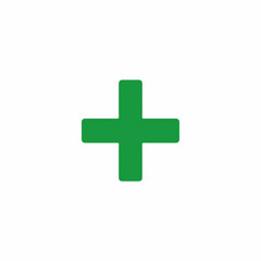 Obraz premium Simple Cross Mark Icon in Flat Style