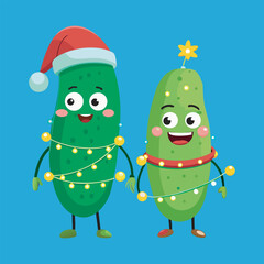 Cute Christmas  Vector art illustration file 
