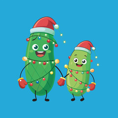 Cute Christmas  Vector art illustration file 