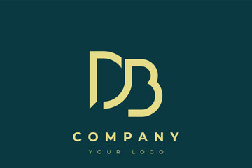DB Modern Golden Logo