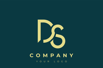 DS Modern Golden Logo