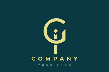 GI Modern Golden Logo