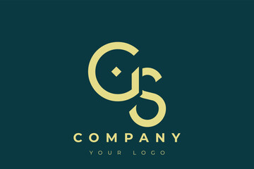 GS Modern Golden Logo