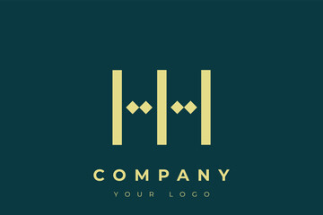 HH Modern Golden Logo