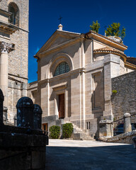 Historic Centre of San Marino &ndash; UNESCO heritage. Famous church in San Marino