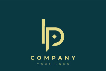 IP Modern Golden Logo