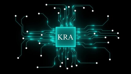 Neon circuit board with N F T text glowing on central chip digital technology concept non-fungible token - Powered by Adobe