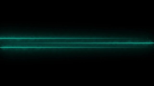 Abstract glowing cyan neon lines on black background with subtle smoke effect futuristic
