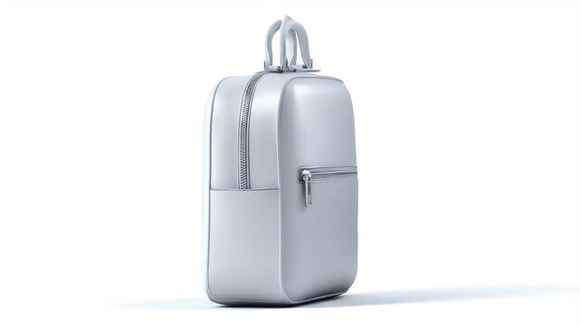 Modern Minimalist Square Backpack Mockup