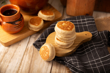 Gorditas de Nata. Cream Gorditas, Mexican street cookies, is an easy recipe made with wheat flour, cream, sugar and cinnamon, sweet bread similar in shape to an little pancake, eaten as a dessert.