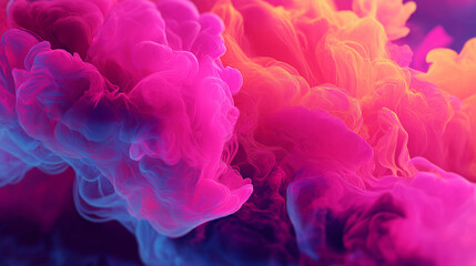 Obraz premium Futuristic Abstract Smoke Pattern｜未来的な抽象フラワーパターン